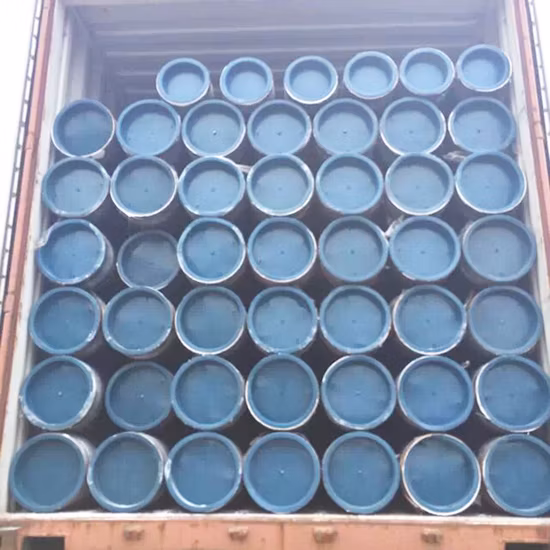 Tubo de aço carbono Q235 Q345 A36 A53b A106b Tubo de aço redondo ERW soldado sem costura